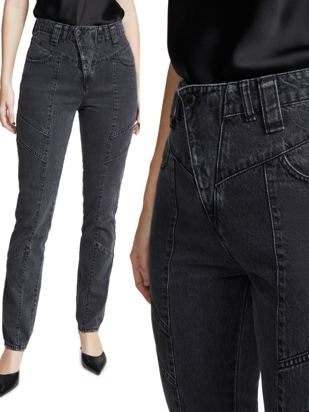 NEW Retrofete Taylor Jeans Black 26